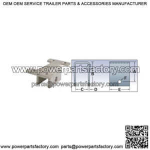 Galvanized Rear Spring Hanger, Bolt On