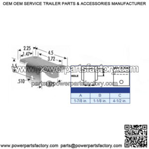 Bolt-On Leaf Spring Hanger, 1-7/8" I.D.
