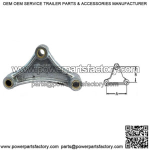 6-1/4" Galvanized Tri-Angle Leaf Spring Equalizer Bar