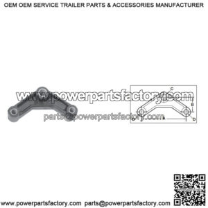 6-1/4" Leaf Spring Curved Equalizer Bar