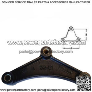 7-3/4" Tri-Angle Leaf Spring Equalizer Bar