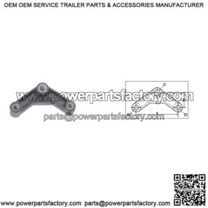 7-3/4" Leaf Spring Equalizer Bar 3/4" Mounting Bolt