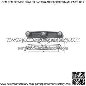 8" Leaf Spring Straight Equalizer Bar