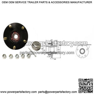 1" Bearing, 5 on 4.5" Stud Wheel Hub Kit