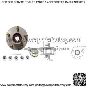 1-3/8" x 1-1/16" Bearing, 5 on 4.5" GalvX Hub Kit