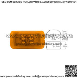 LED Amber Clearance Marker Light