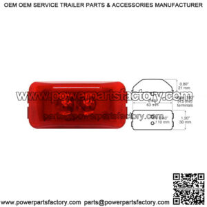 LED Red Clearance Marker Light