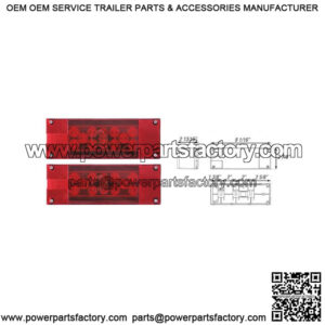 LED Low Profile Red Tail Light Kit