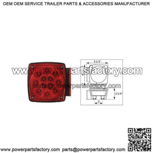 LED Micro-Flex? Right Hand Under 80" Wide Trailer Tail Light