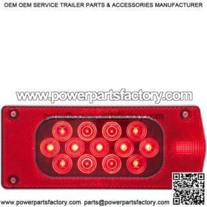 LED Right Hand Over 80" Wide Aero Pro Trailer Tail Light