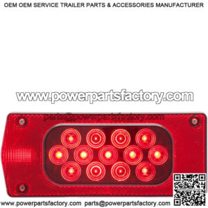 LED Left Hand Over 80" Wide Aero Pro Trailer Tail Light