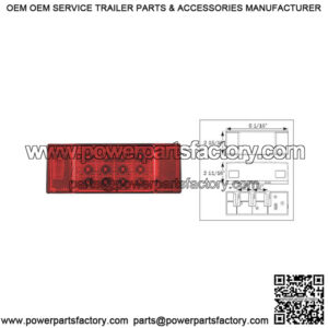 LED Micro-Flex? Low Profile Left Hand Trailer Tail Light