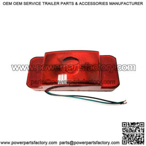 LED Low-Pro RV Right Hand Trailer Tail Light w/ Black Base