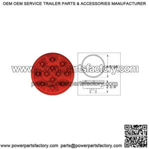 LED Micro-Flex? 4" Round Red Vehicle / Trailer Tail Light