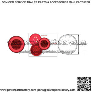 LED GloLight? 4" Round Red Vehicle/Trailer Tail Light