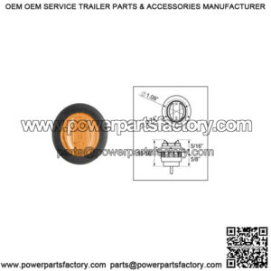 3/4" Uni-Lite? Amber LED Marker/Clearance Light