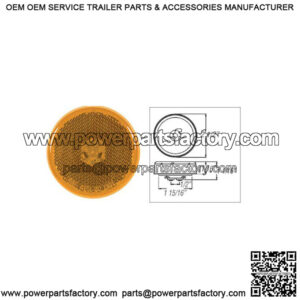 2-1/2" Amber LED Marker/Clearance Light w/Reflex