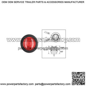 3/4" Uni-Lite? Red LED Marker/Clearance Light