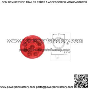 2" Red Micro-Flex? LED Marker/Clearance Light