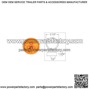 2-1/2" Amber Micro-Flex? LED Marker/Clearance Light