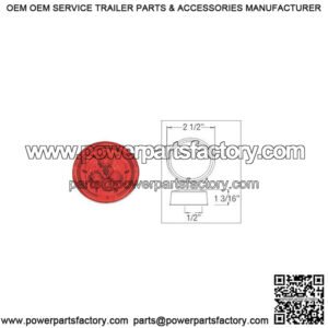 2-1/2" Red Micro-Flex? LED Marker/Clearance Light