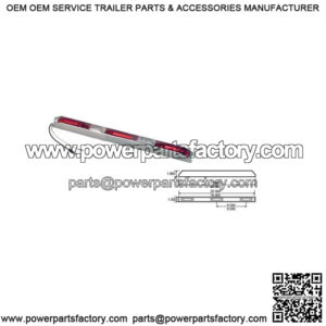 Model 35? 3-Light 17" Red LED ID Bar