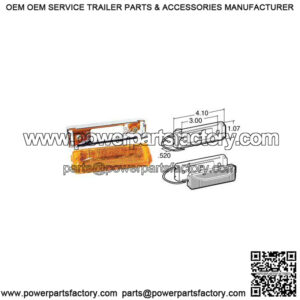 Model 19? Marker Light w/Chrome Mount