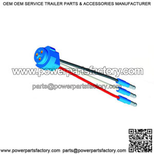 Stop/Turn/Tail Light Female Pigtail, 3 x .180 Male