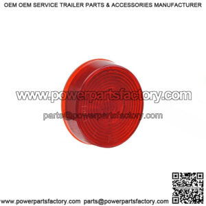 Red Round Clearance Light, 2"