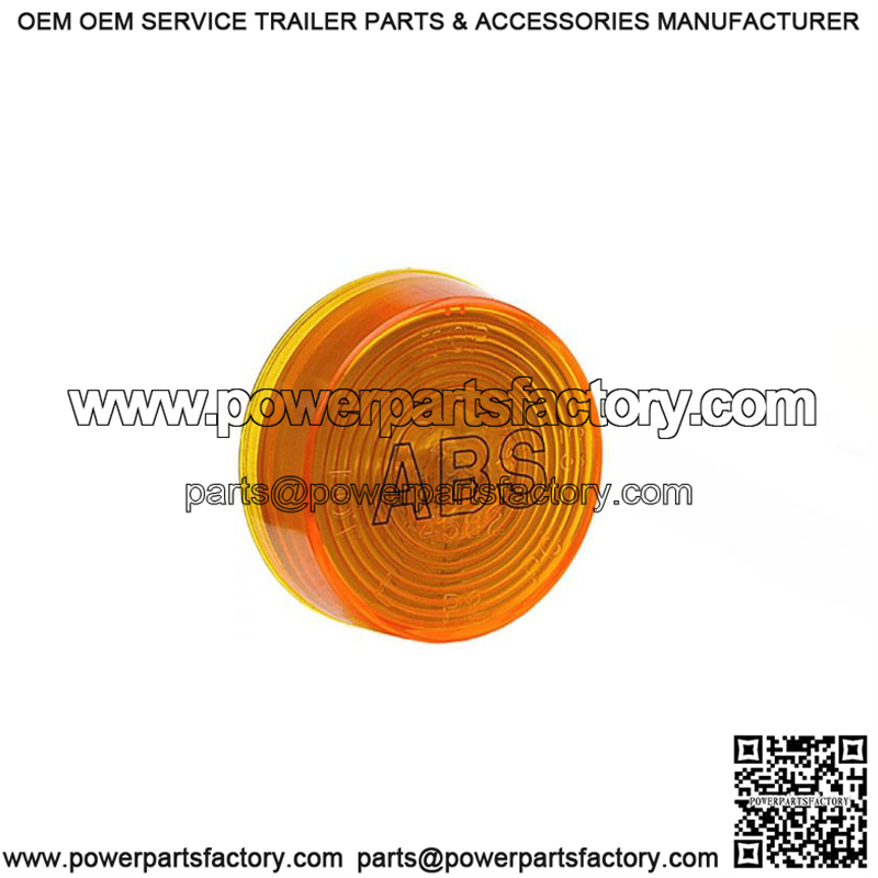 ABS Amber Round Clearance Light, 2"