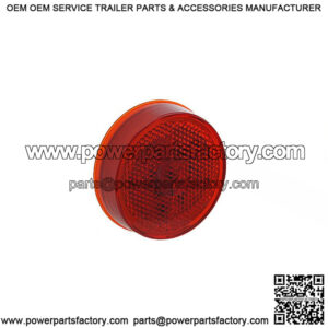 Hi Count? Red Round LED Clearance Light w/ Reflector, 2-1/2"