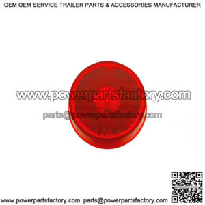 Red Round Clearance Light w/ Reflector, 2-1/2"