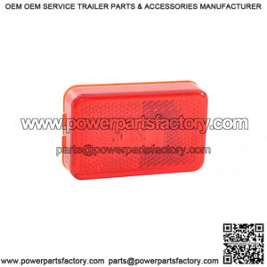 Super Nova? Red Rectangle LED Clearance Light w/ Reflector, 3"