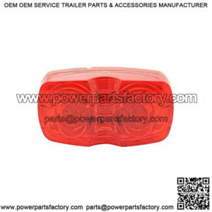 Hi Count? Red Square Corner LED Clearance Light, 4"