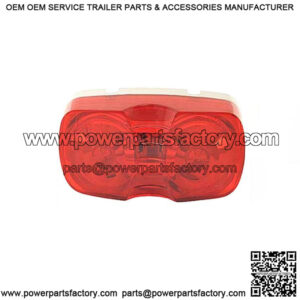 Red Square Corner Clearance Light, 4"