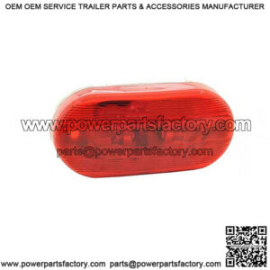 Red Oval Clearance Light, 4"