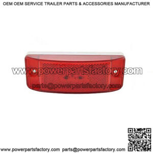 Hi Count? Red Turtleback? II LED Clearance Light w/Reflector