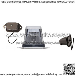 Gray ABS License Plate Light