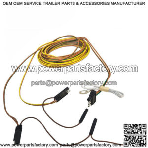 4-Wire x 41' Trailer Wire Harness w/ Bullet Plugs, Single Ground