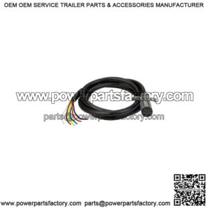 Round 6-Pole Trailer End Electric Plug & 6' Cable