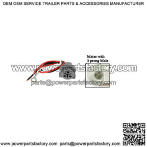 Tail Light Female 3 Prong Plug