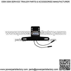 Molded Plastic License Bracket with Light