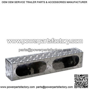 Dual Oval Light Box, Aluminum Diamond Plate