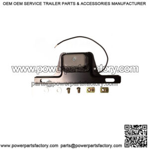 Gray ABS License Plate Light w/ Bracket