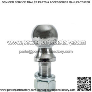 2" Zinc Trailer Hitch Ball, 3/4" Shank