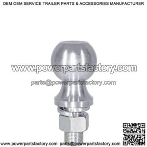 2-5/16" Zinc Trailer Hitch Ball, 1" Shank