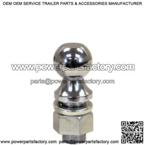 2-5/16" Chrome Trailer Hitch Ball, 1-1/4" Shank