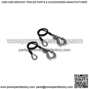 Heavy Duty Vinyl Coated 18.4K Trailer Safety Cables (1-Pair)