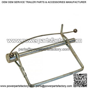 1/4" x 4" Zinc Plated Safety Pin w/Lanyard