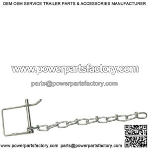 1/4" Zinc Plated Safety Clip w/8" Chain,